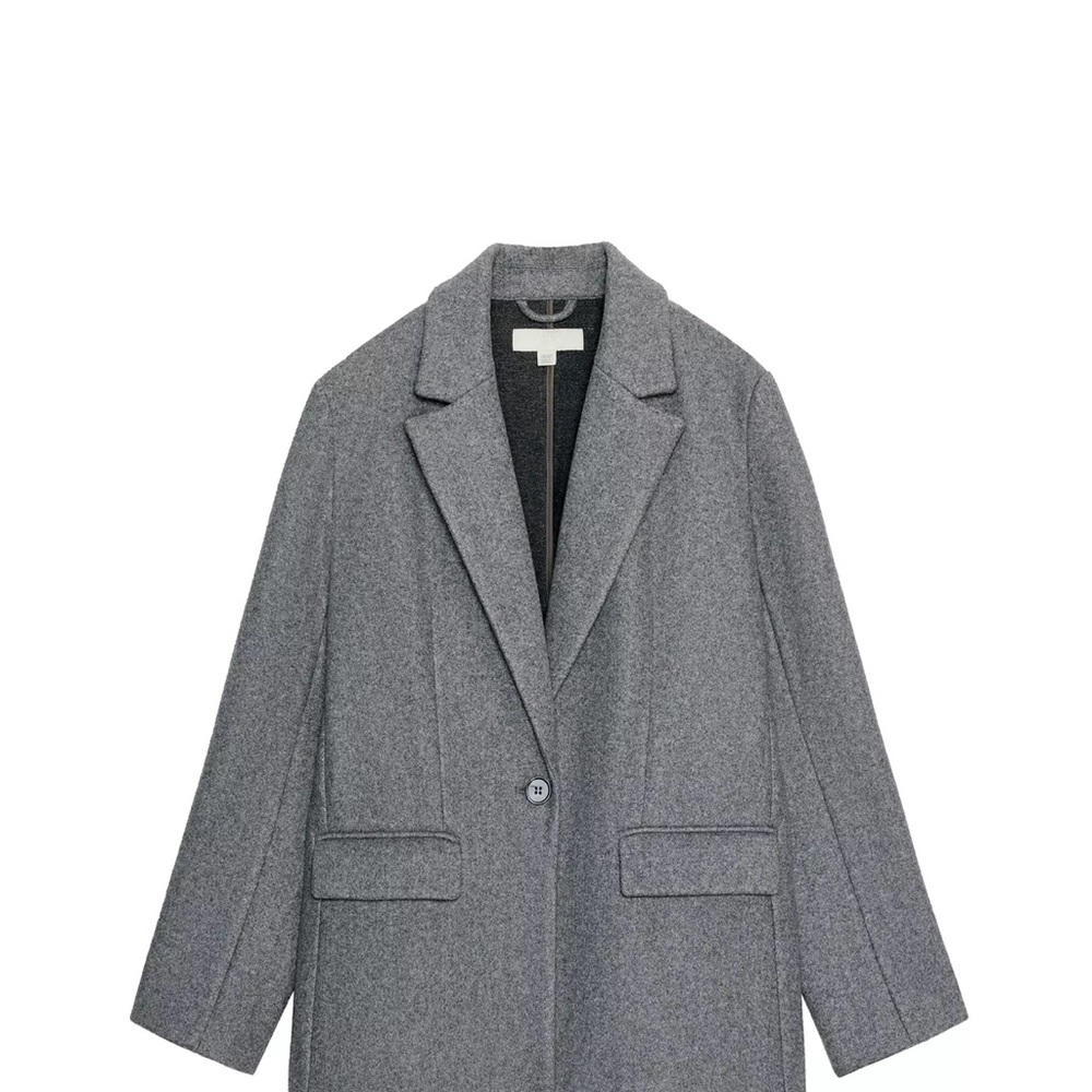 Women's Gray one button blazer